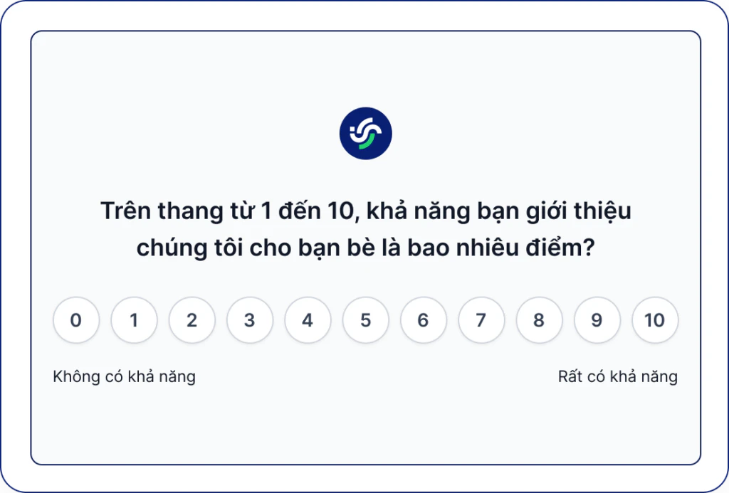 Doanh nghiệp nên liên tục nhắc lại ý nghĩa của các thang điểm qua mỗi câu hỏi
