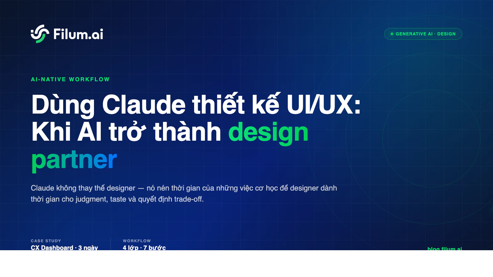 Dùng Claude thiết kế UI/UX: Khi AI trở thành "design partner" thay vì chỉ là công cụ