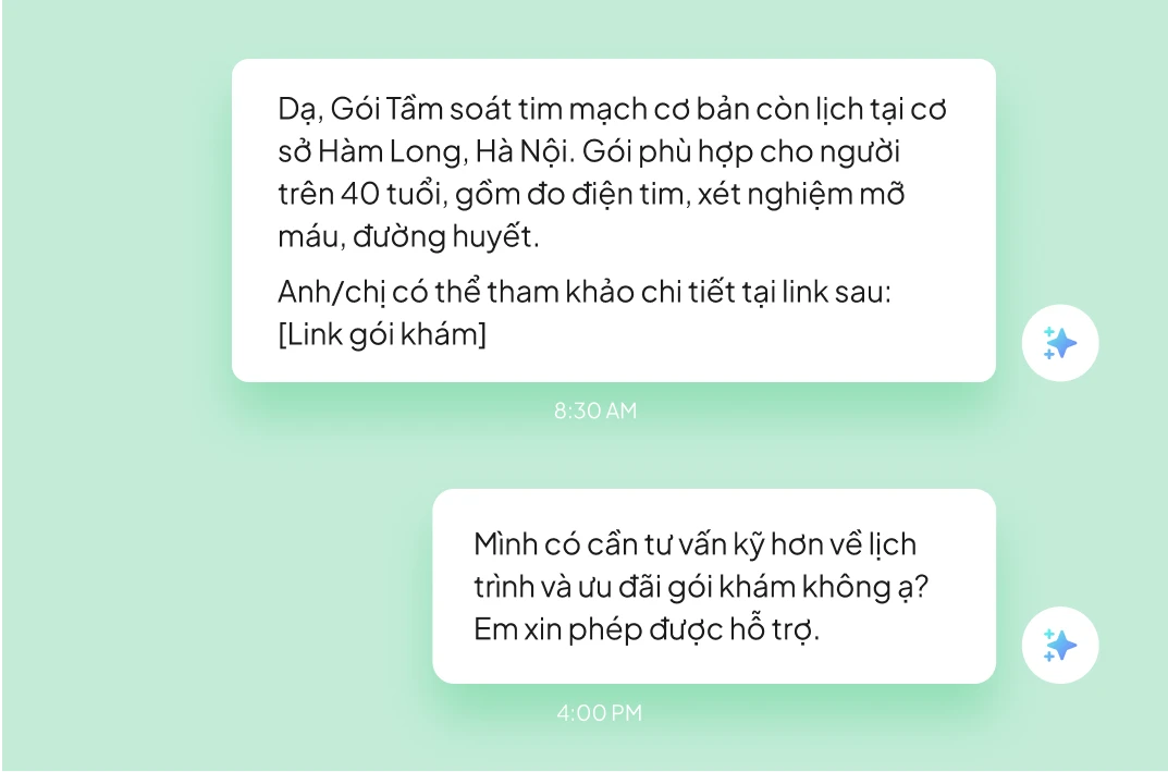 Follow-up thật khéo léo