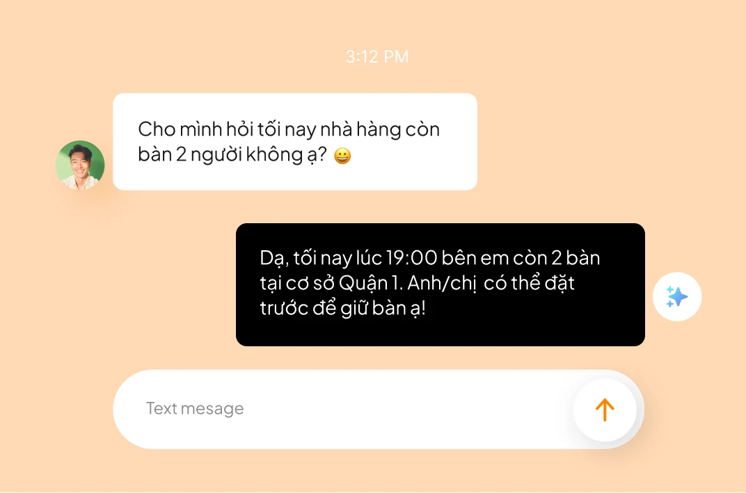 Kiểm tra bàn trống