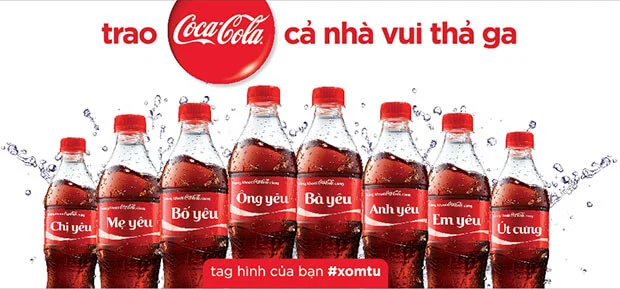 Chiến dịch Share A Coke là một trong những ví dụ điển hình cho sự thành công khi đưa yếu tố cá nhân hóa vào trải nghiệm sản phẩm